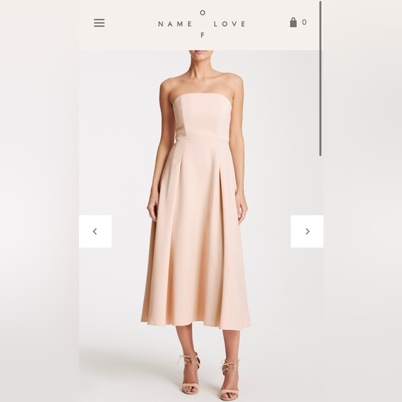 Name of love - Sophia dress in blush - Picture 1 of 7